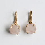 French Clip Earrings in Blush