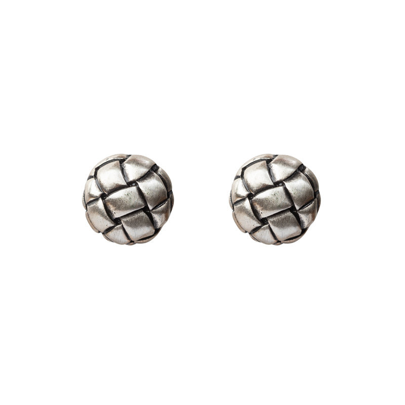 Thatched Stud Earrings