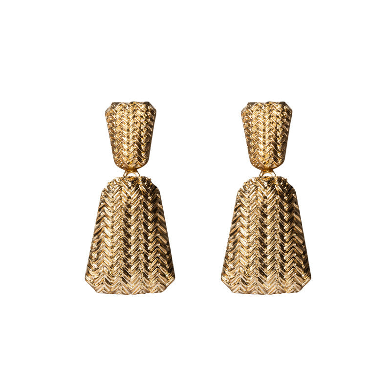 Ribbed Statement Earrings