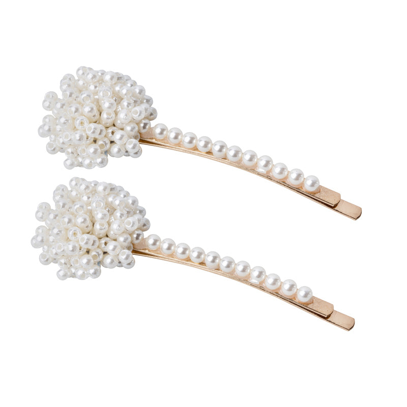 Pearl Cluster Hair Clips/ Set of Two