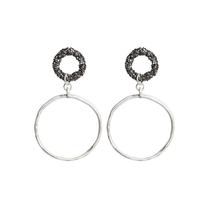Sparkle Circle Earrings