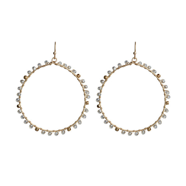 Wrapped Bead Earrings