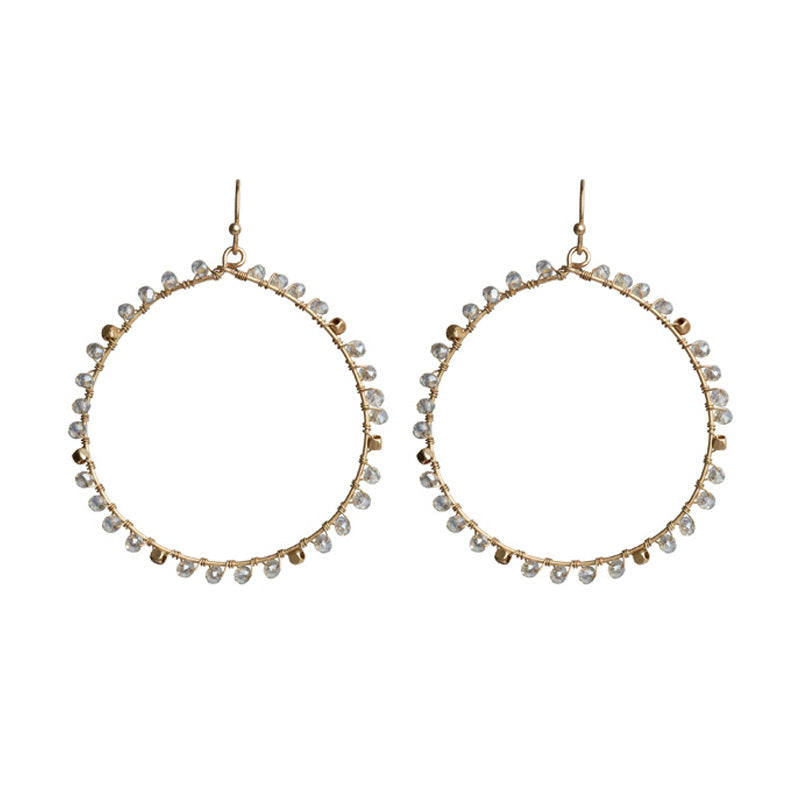 Wrapped Bead Earrings