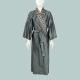 Copper Pure Silk Kimono Robe