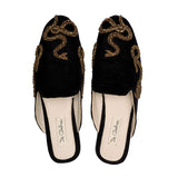 Snake Velvet Slipper