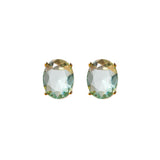 Gold Cut Glass Studs