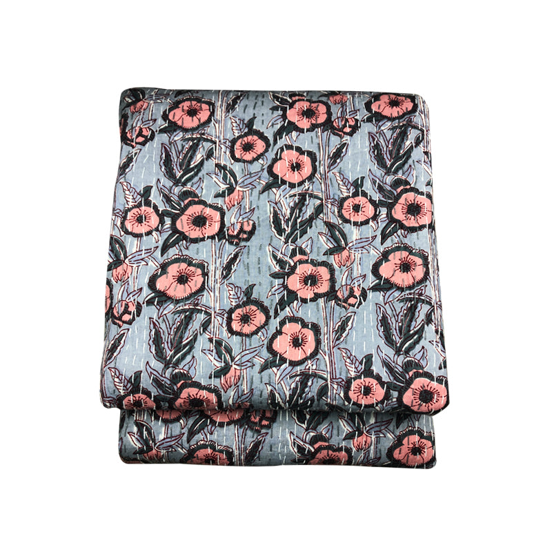 Cotton Bed Cover in Florals