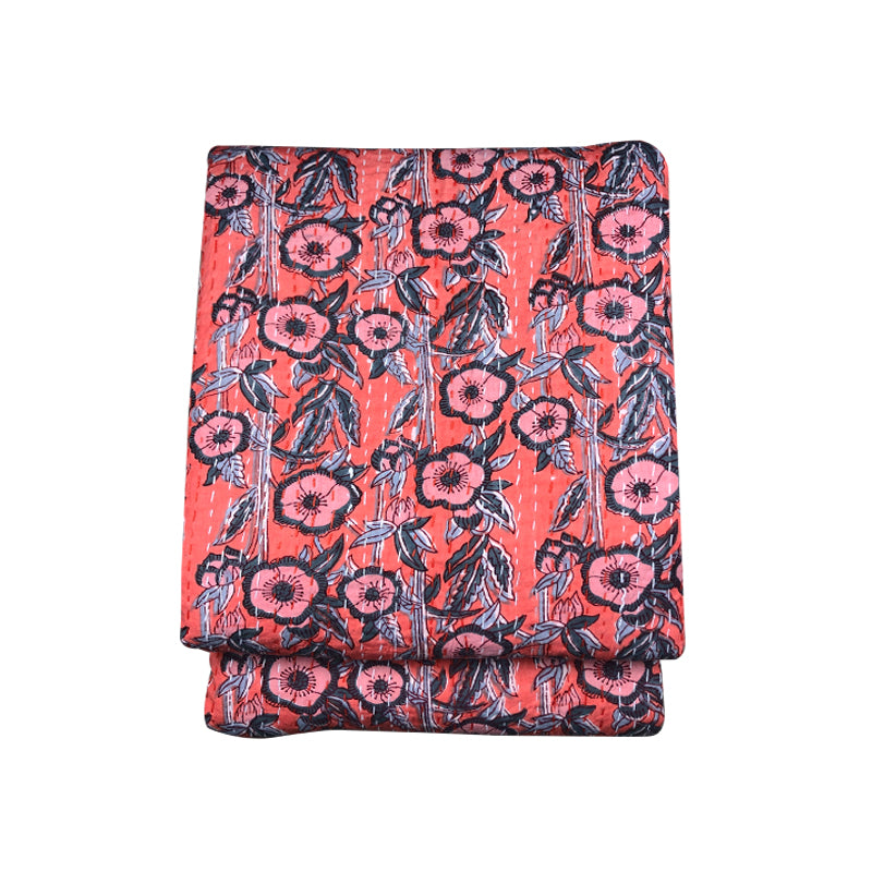 Cotton Bed Cover in Florals