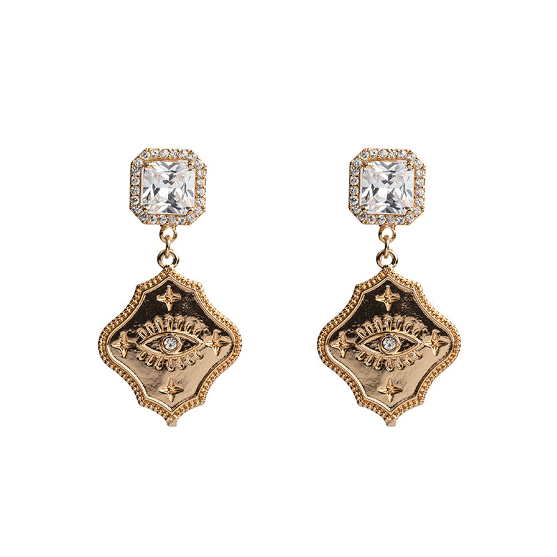 Diamanté Celestial Drop Earrings