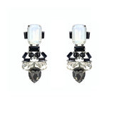 Opal Smoke Glass Earrings
