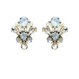 Opal Crystal Cut Glass Earrings