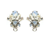 Opal Crystal Cut Glass Earrings