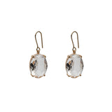 Silver Glass Drop Earrings