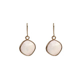 Gold Rimmed Drop Earrings