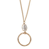 Long Jewelled Circle Necklace