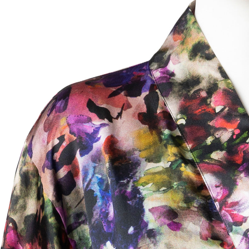Pure Silk Painter's Kimono Robe