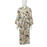 Pure Silk Botanical Kimono Robe