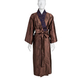 Cognac Pure Silk Kimono Robe