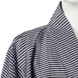 Silver Stripe Pure Silk Kimono Robe