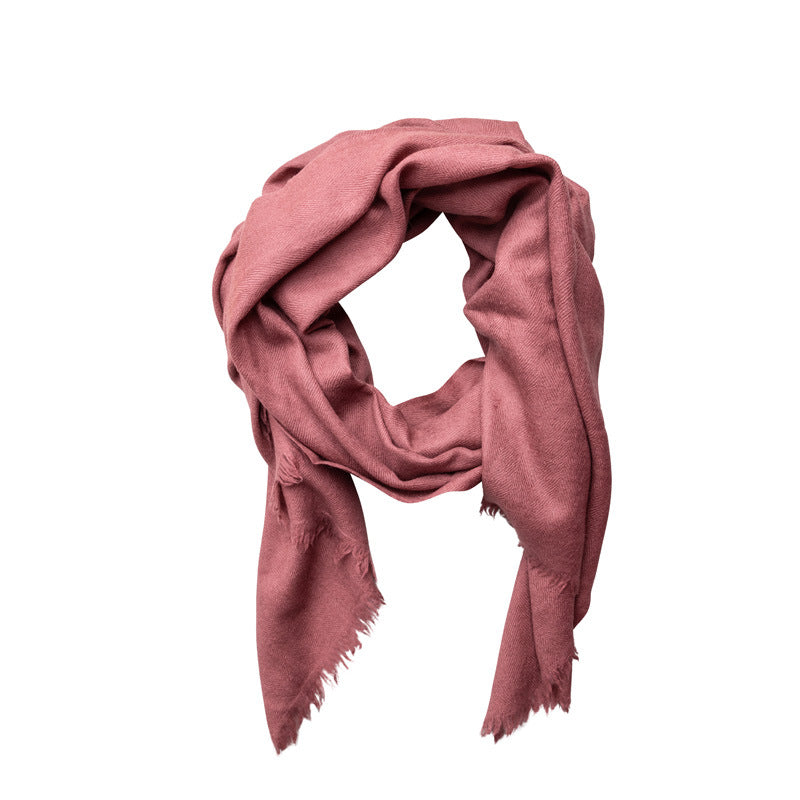 Fine Wool Herringbone Scarf