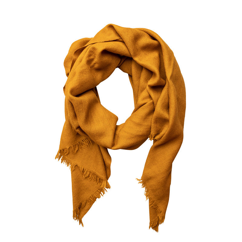 Fine Wool Herringbone Scarf