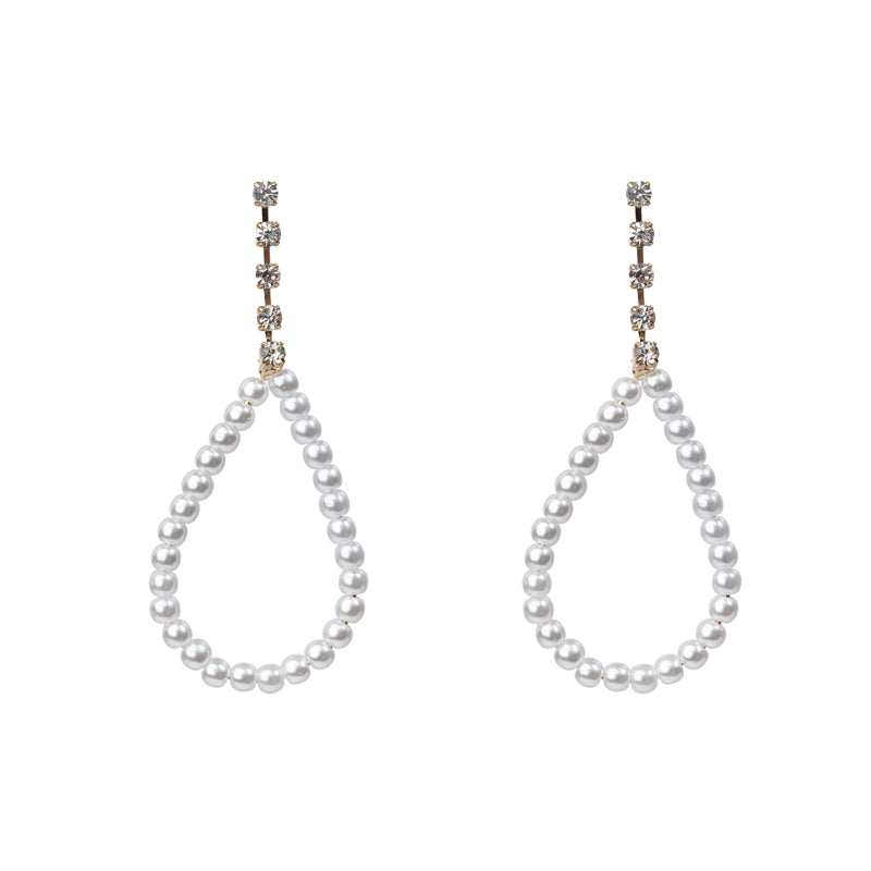 Jewelled Tear Drop Earrings