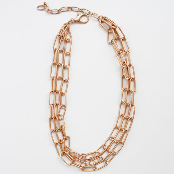 Layered Gold Chain Necklace
