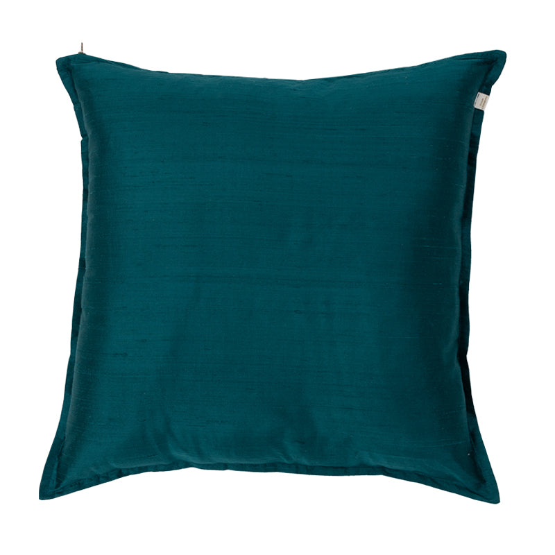 Silk Cushion Cover in Verdigris