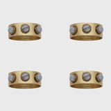 Joanna Buchanan Cabochon Napkin Rings in Tiger's Eye