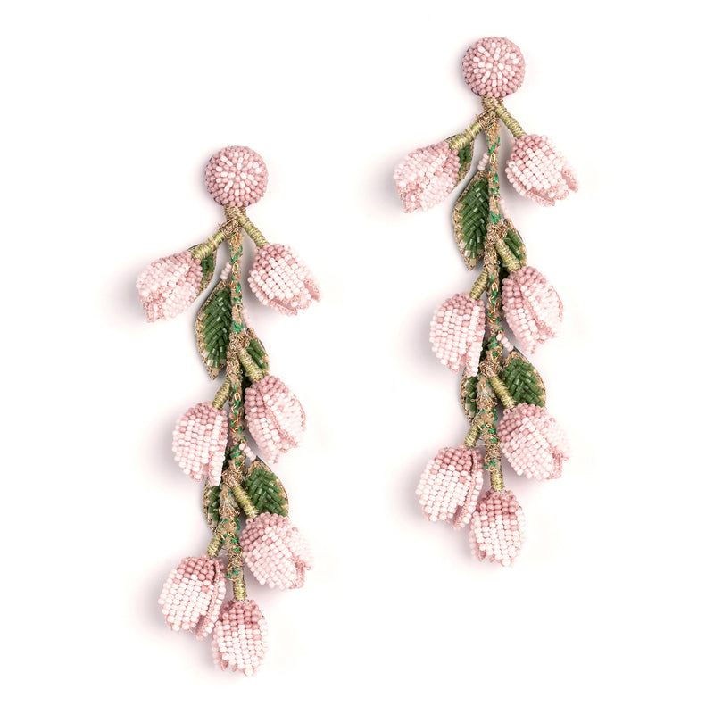 Deepa Gurnani Blush Vine Earrings