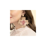 Deepa Gurnani Flower Earrings