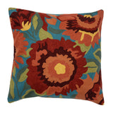 Floral Cushion Cover in Turquoise