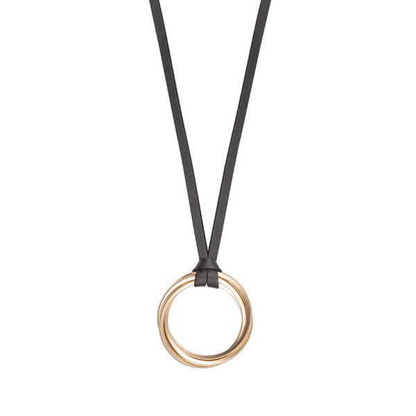 Double Circle Necklace
